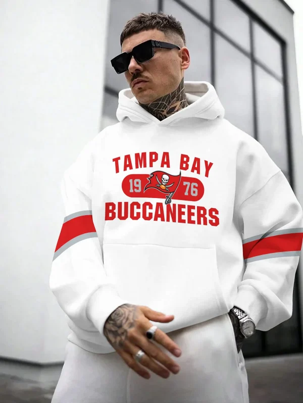 Tampa Bay Buccaneers Printed Hooded Pocket Pullover Hoodie AZHD061