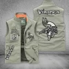 Minnesota Vikings Sleeveless Jacket Fashion Vests Casual Waistcoat NRTSLJK010