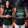 New York Jets Men Hooded Vest Sports Sleeveless Tank Top NRTHTT079