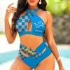 Detroit Lions Bikini Suit Set Cutout Bathing Suit For Summer Beach NRTBCCB036