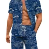 Indianapolis Colts Short Sleeves Button Up Hawaiian Shirt and Shorts Summer Set NRTHWS172