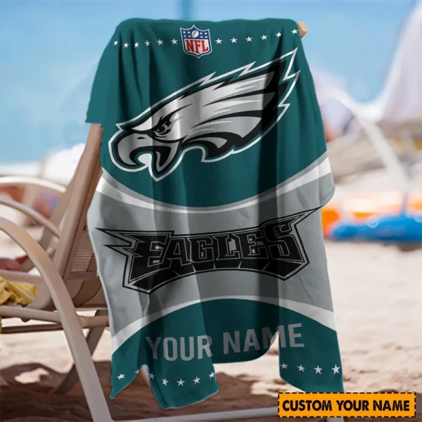 Philadelphia Eagles Personalized Limited Edition Beach Towel For Fan AZBTOWEL024 - Image 3