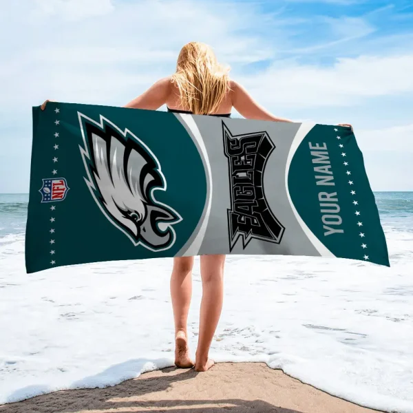 Philadelphia Eagles Personalized Limited Edition Beach Towel For Fan AZBTOWEL024 - Image 4