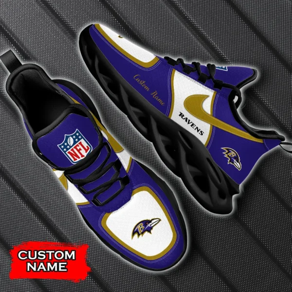 Baltimore Ravens Custom MaxSoul Shoes NRTMS016