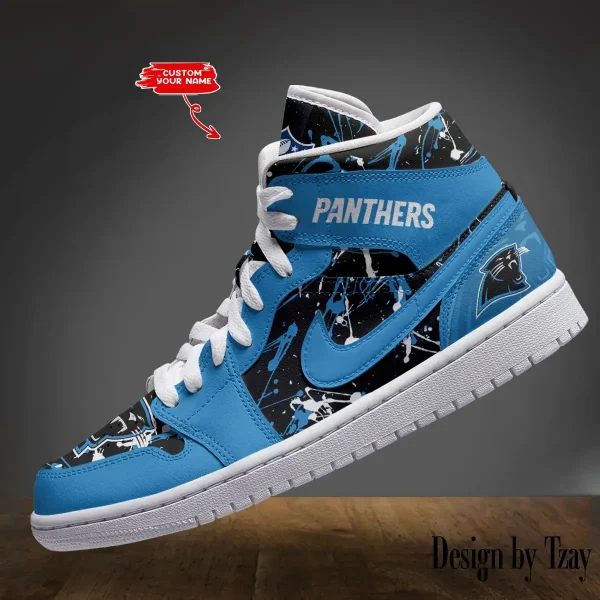 Carolina Panthers NFL AJordan 1 Shoes DV19 NRTBGAJ1S005 - Image 3