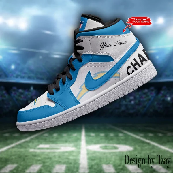 Los Angeles Chargers NFL AJordan 1 Shoes DV19 NRTBGAJ1S050 - Image 2