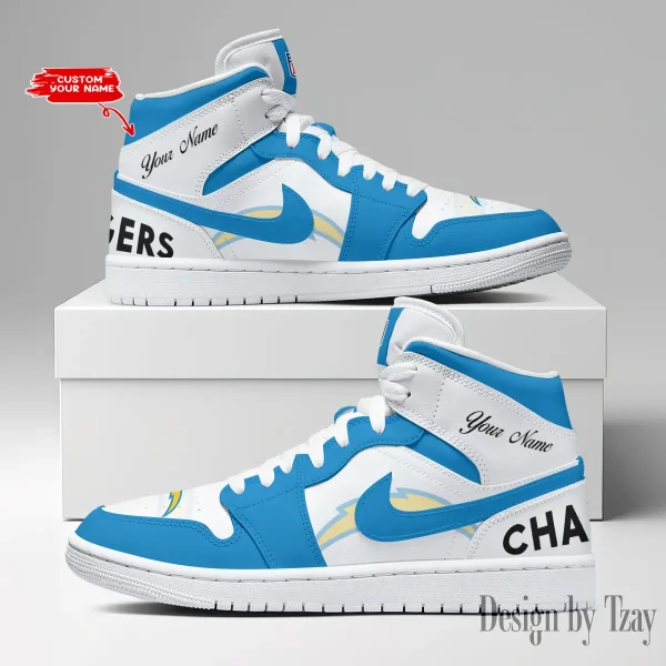 Los Angeles Chargers NFL AJordan 1 Shoes DV19 NRTBGAJ1S050 - Image 3