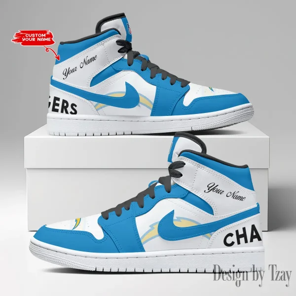 Los Angeles Chargers NFL AJordan 1 Shoes DV19 NRTBGAJ1S050 - Image 4