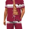 Arizona Cardinals Short Sleeves Button Up Hawaiian Shirt and Shorts Summer Set NRTHWS044
