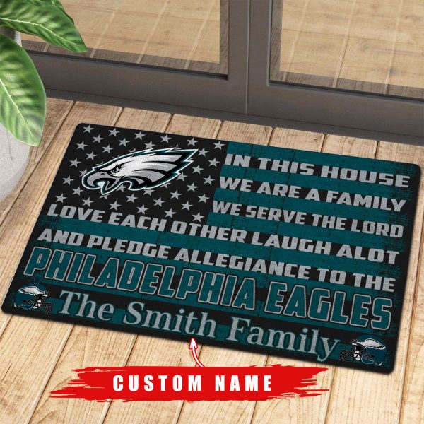 Philadelphia Eagles Welcome Doormat Washroom Entrance Decor Carpet NRT309