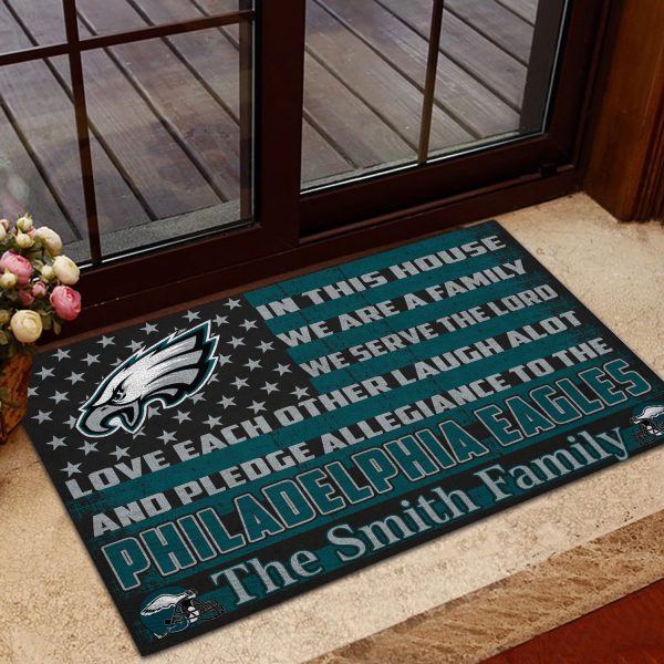 Philadelphia Eagles Welcome Doormat Washroom Entrance Decor Carpet NRT309 - Image 3