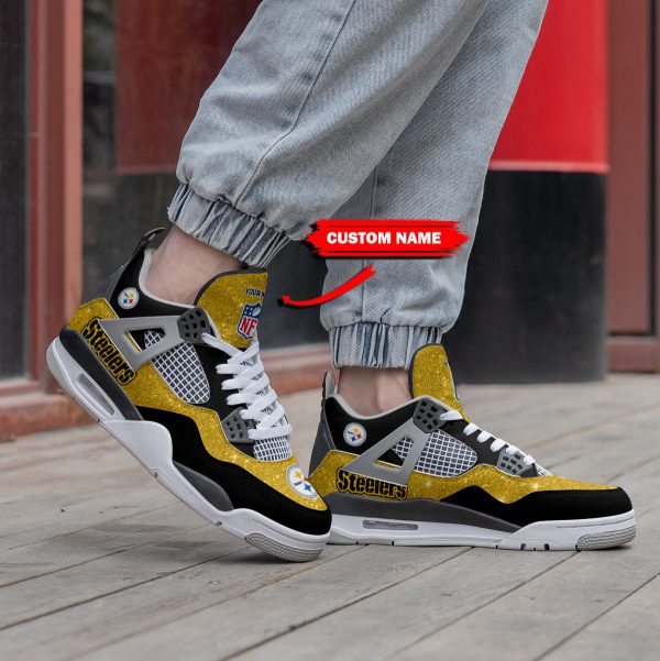 Pittsburgh Steelers Personalized AJordan 4 Retro Shoes NRT171