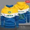 New York Jets Fleece Thermal Hooded Sweatshirt NRTS9GDSH057