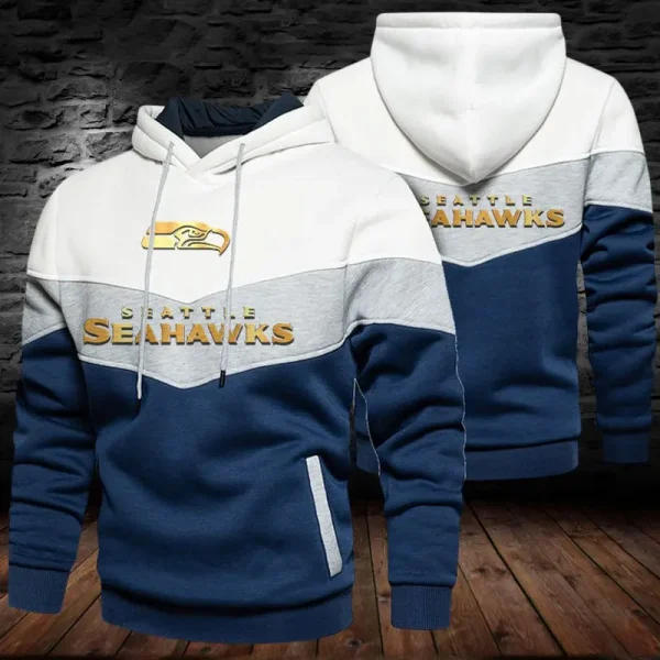 SPTS9GDSH029-Seattle Seahawks Golden Sports Hoodies - Image 2