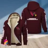 Arizona Cardinals Multicolor Thickened Zipper Hoodies ANZTZH001