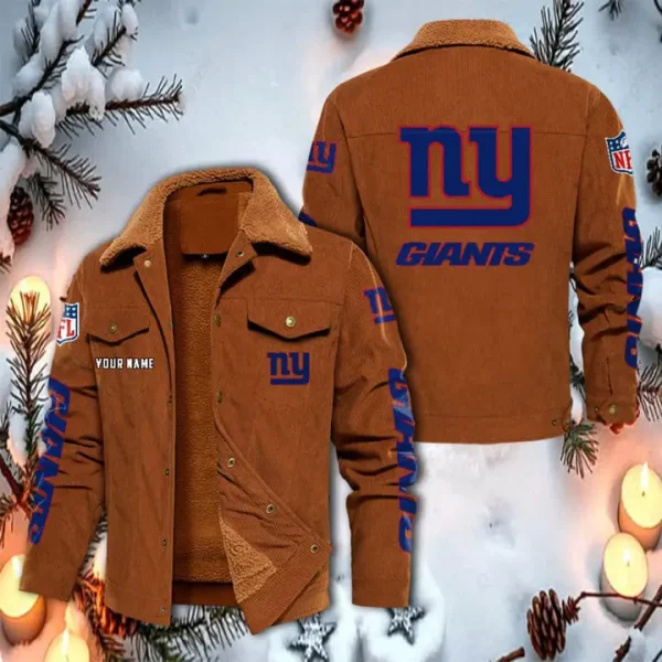 New York Giants Corduroy Fleece Jacket SPTCRFJK024