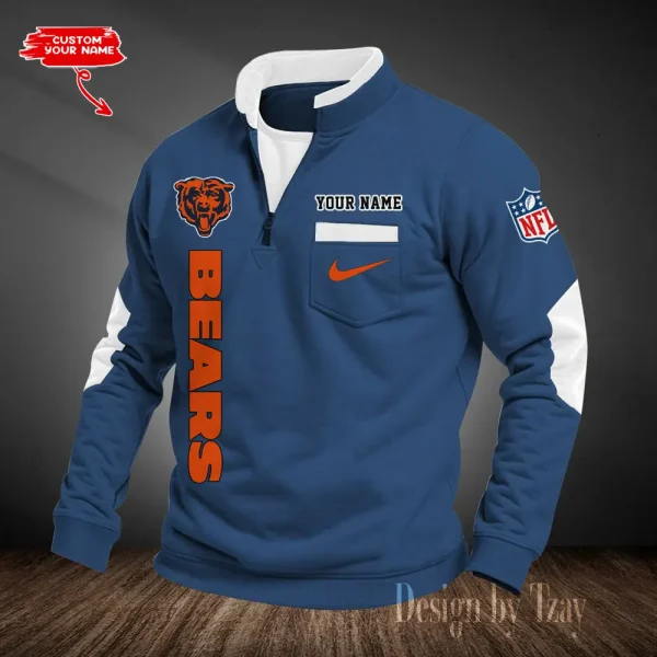 Chicago Bears Half-Zip Sweatshirt SPTHZS006 - Image 2