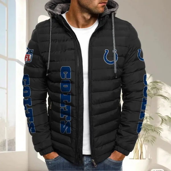 Indianapolis Colts PURPJ115 Hooded Down Jacket