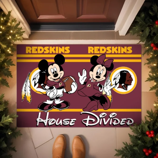 Washington Redskins NFL Sport House Divided Doormat BGDMM757