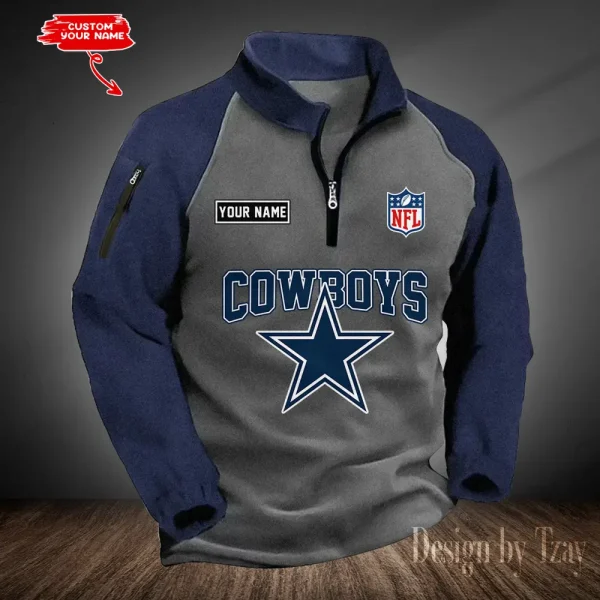 Dallas Cowboys Men's Winter Warm Fleece Sweatshirts SPTWWFS009