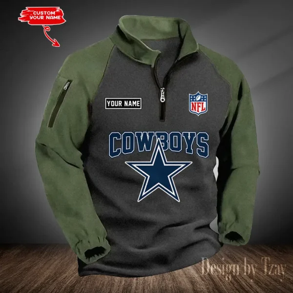 Dallas Cowboys Men's Winter Warm Fleece Sweatshirts SPTWWFS009 - Image 2