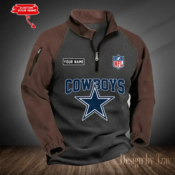 Dallas Cowboys Men's Winter Warm Fleece Sweatshirts SPTWWFS009 - Image 3