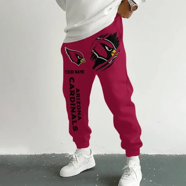 Arizona Cardinals Pocket Custom Long Sweatpants Joggers BGJGPSP141 - Image 2