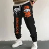 Denver Broncos Pocket Custom Long Sweatpants Joggers BGJGPSP156