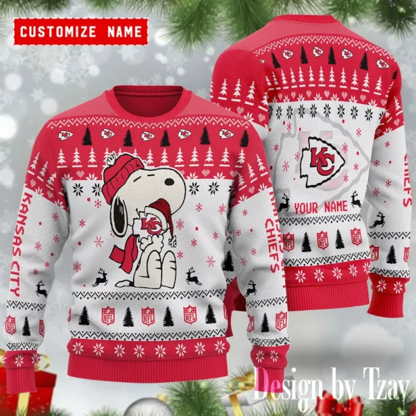 Kansas City Chiefs NFL Snoopy Woolen Sweaters BGSWT1160