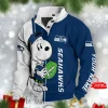 Seattle Seahawks Snoopy Double Stand Collar Sport Hoodies S9DBSCH1261