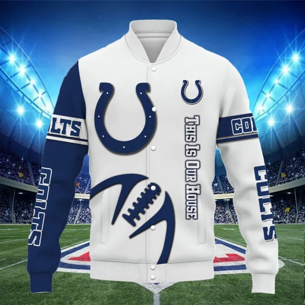 Indianapolis Colts Unisex Exclusive Styles Varsity Jacket SPTBBJACKET174 - Image 2