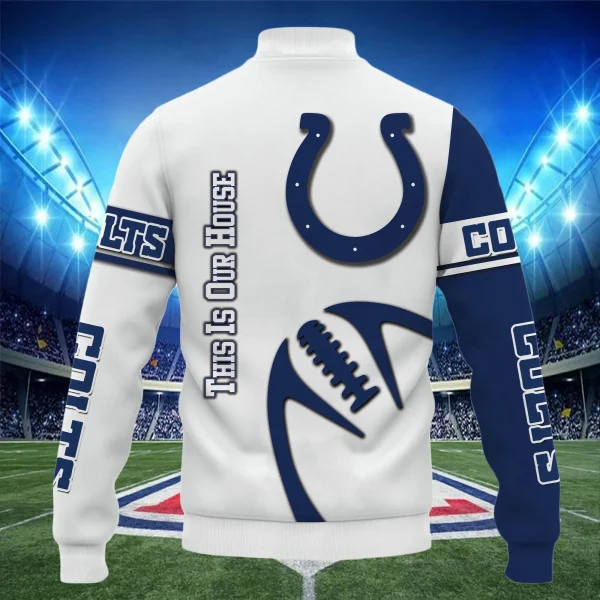 Indianapolis Colts Unisex Exclusive Styles Varsity Jacket SPTBBJACKET174 - Image 3