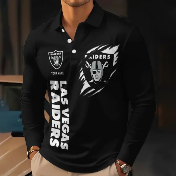 Las Vegas Raiders Long Sleeves Polo SPTLSPS236