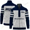 Seattle Seahawks Stand-up Collar Jacket Allover Full Print SPTSCJAFP027