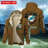 Miami Dolphins Hoodies Zip Velvet Coat ANZTZH085
