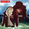 San Francisco 49ers Hoodies Zip Velvet Coat ANZTZH093