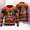 Cleveland Browns NFL Mickey And Minnie Knitted Sweaters BGSWT1189