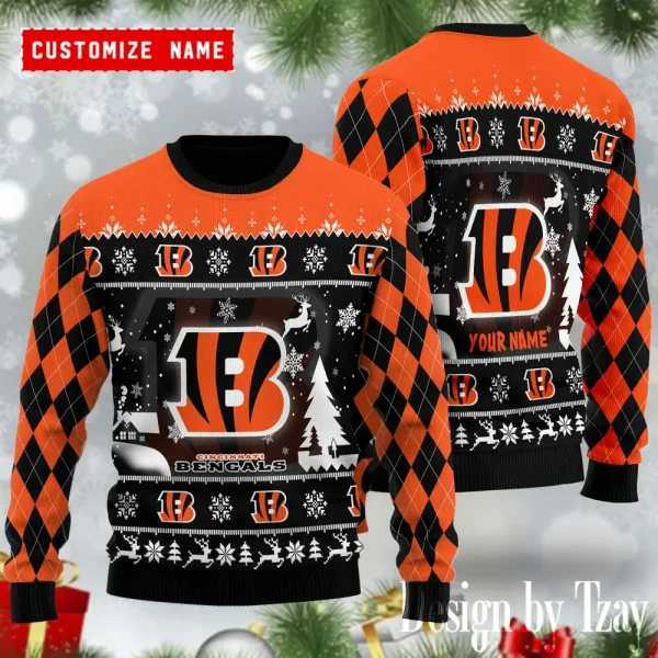 Cincinnati Bengals NFL Ugly Christmas Woolen Sweaters BGSWT1219