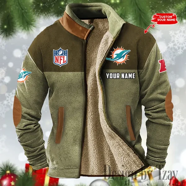 Miami Dolphins Winter Tribal Vintage Jacket SPTWTVJ052