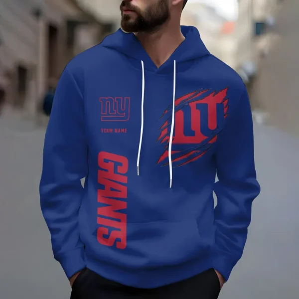 New York Giants Combo Hoodie And Long Pants Joggers AZCBHDJG562