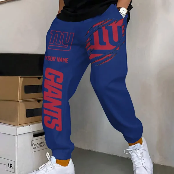 New York Giants Combo Hoodie And Long Pants Joggers AZCBHDJG562 - Image 2