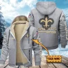 New Orleans Saints | Zip Up Fur Coat ANZTZH138