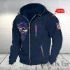 Baltimore Ravens Hooded Cardigan Zip Hoodie ANZ2DZH223