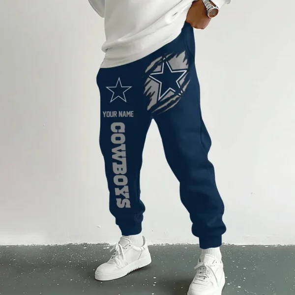 Dallas Cowboys Pocket Custom Long Sweatpants Joggers BGJGPSP126 - Image 2